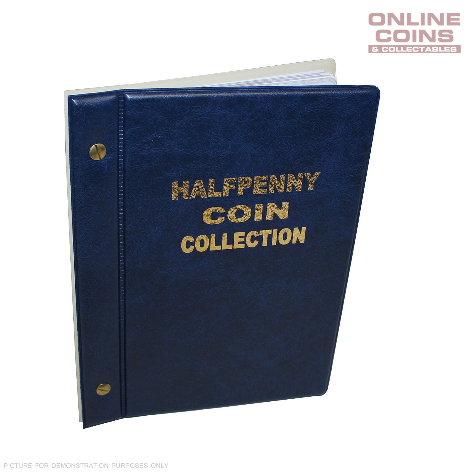 VST Australian Half Penny Album 1911-1964 With Printed Mintage Interleaves BLUE